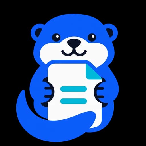 The FileOtter otter holding a document